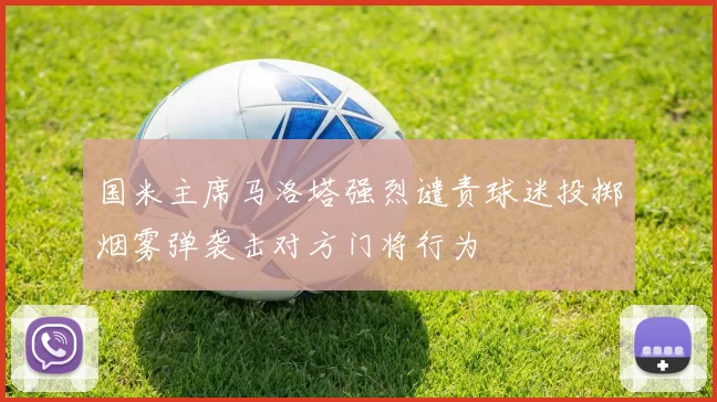 国米主席马洛塔强烈谴责球迷投掷烟雾弹袭击对方门将行为